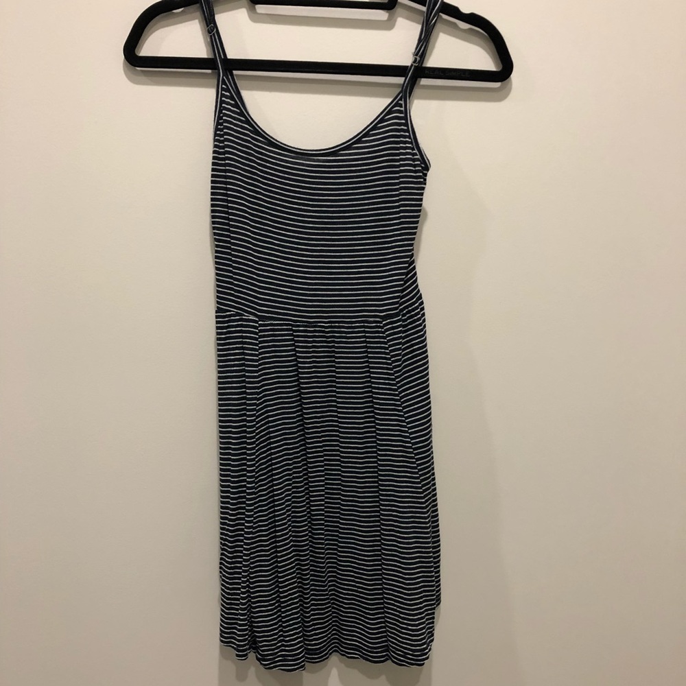 Brandy Melville Blue and White Striped Dress